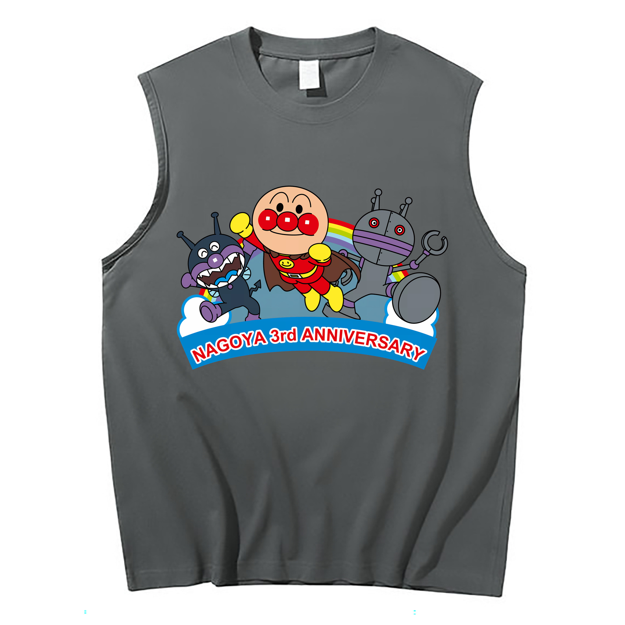 （画像用） アンパンマン Anpanman コットン100％タンクトップ（フロントプリント）
